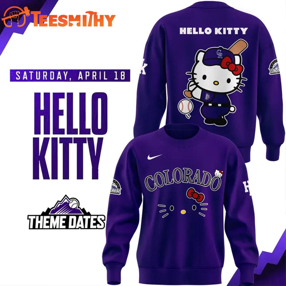 Colorado Rockies x Hello Kitty 2026 Sweatshirt
