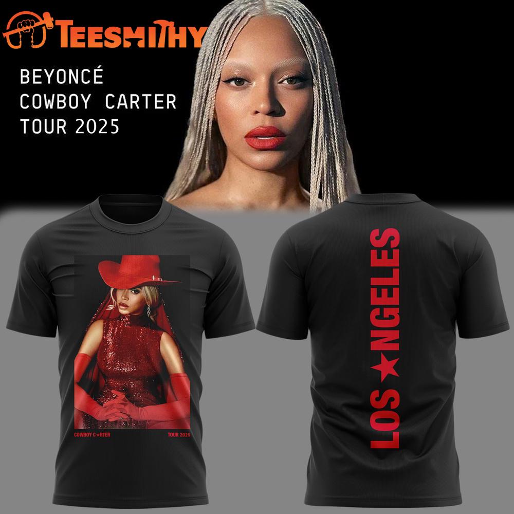 Cowboy Carter Tour Beyonce X Los Angeles 2025 T Shirt Cowboy Carter Tour Beyonce X Los Angeles 2025 T Shirt