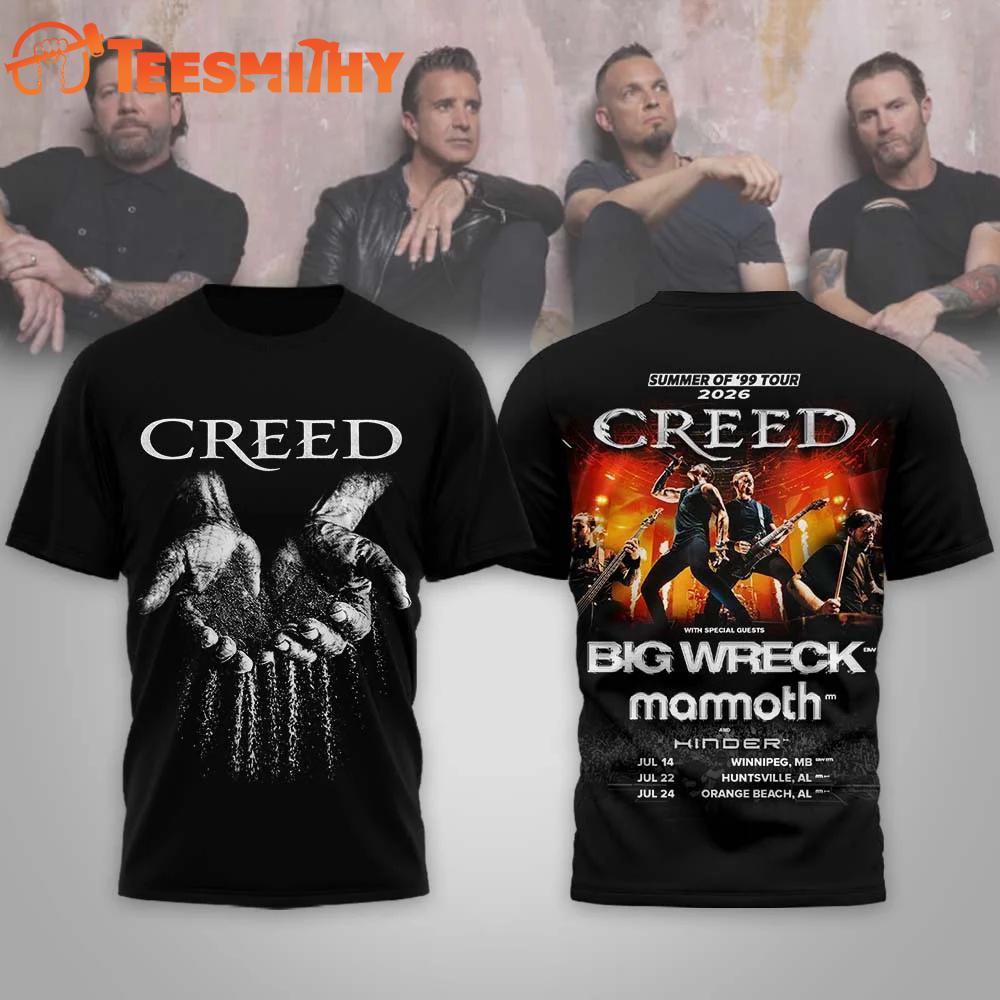 Creed Summer of 99 Tour 2026 T Shirt