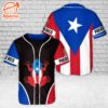 Custom Name Puerto Rico Baseball Jersey