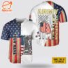 Custom Name United State Army American Flag Baseball Jersey