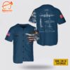Custom Name US Navy Lockheed P-3 Orion Baseball Jersey