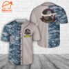 Custom Name US Navy P-8A Poseidon Of Patrol Squadron 46 VP-46 Grey Knights Baseball Jersey