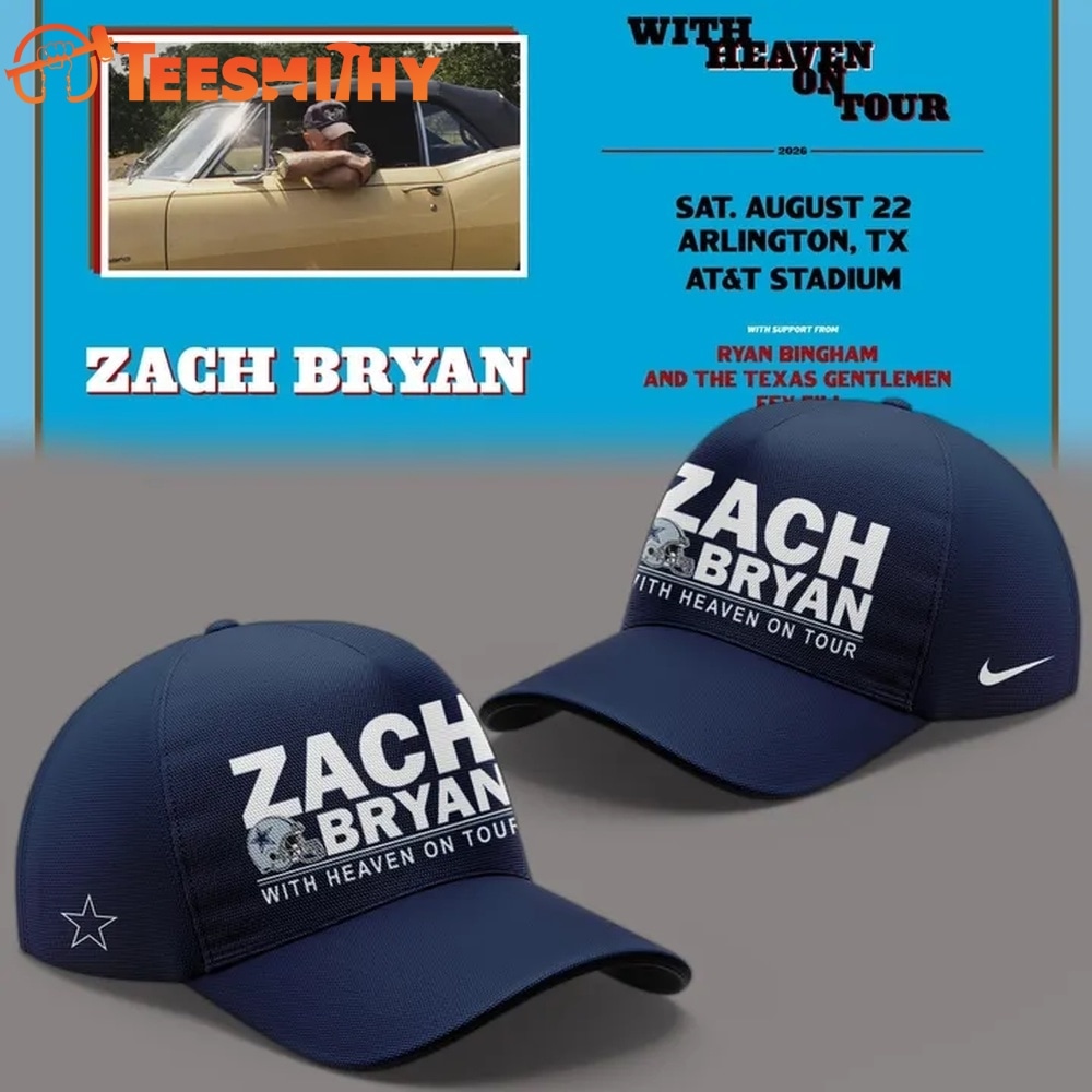 Dallas Cowboy x Zach Bryan With Heaven On Tour 2026 Cap