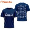 Dallas Cowboys 2025 Football Schedule Unisex 3D Shirt