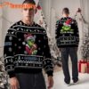 Denver Broncos 2025 NFL Grinch Football Personalized Ugly Christmas Sweater