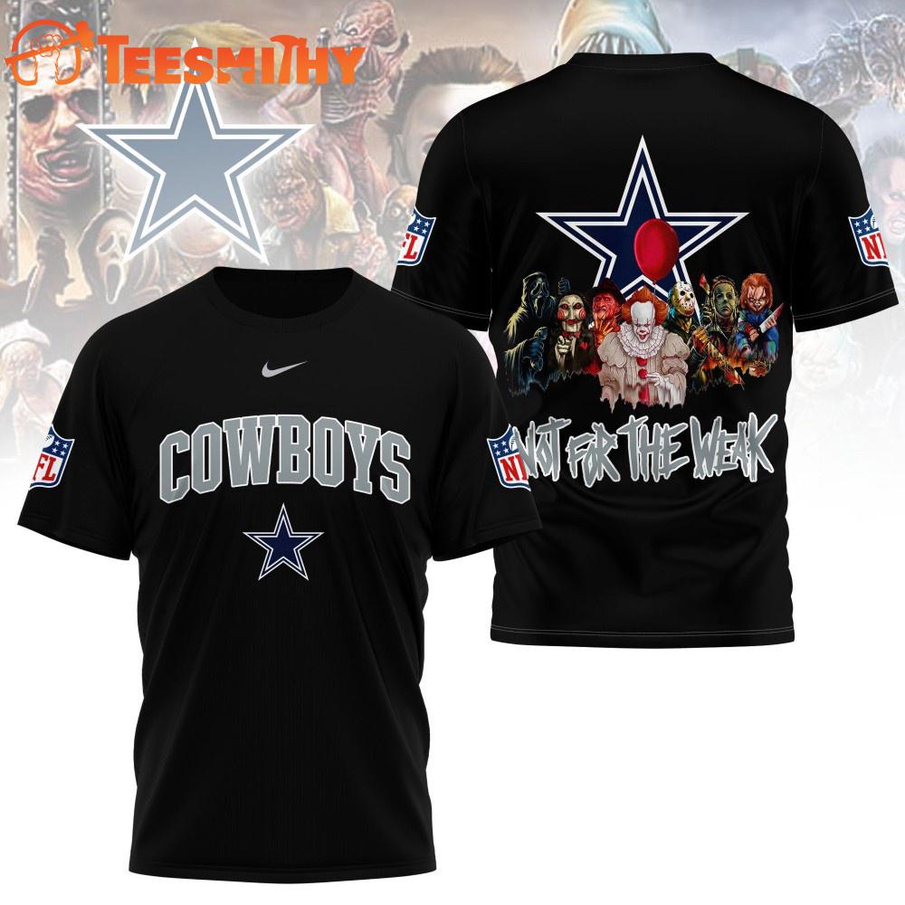 Dallas Cowboys 2025 NFL Not For The Weak Halloween All Over Print Shirt