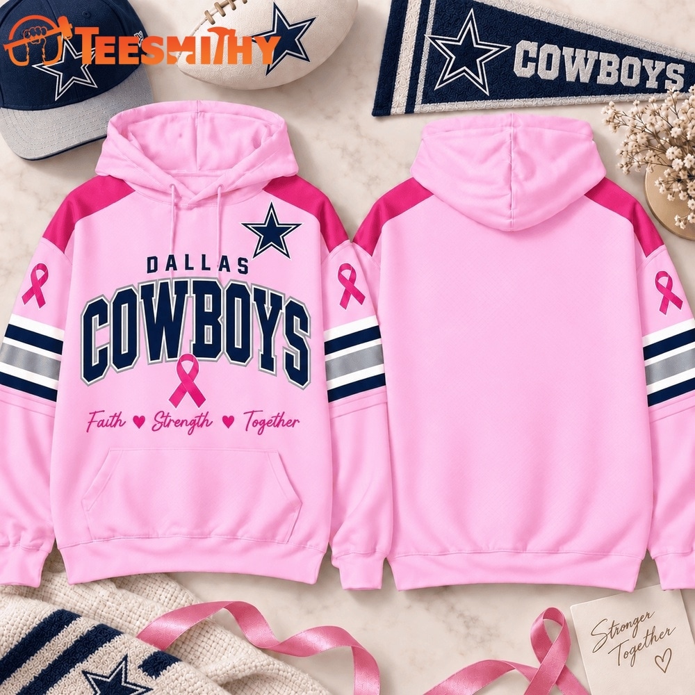 Dallas Cowboys 2026 NFL Breast Cancer Awareness Game Day Hoodie Shirt