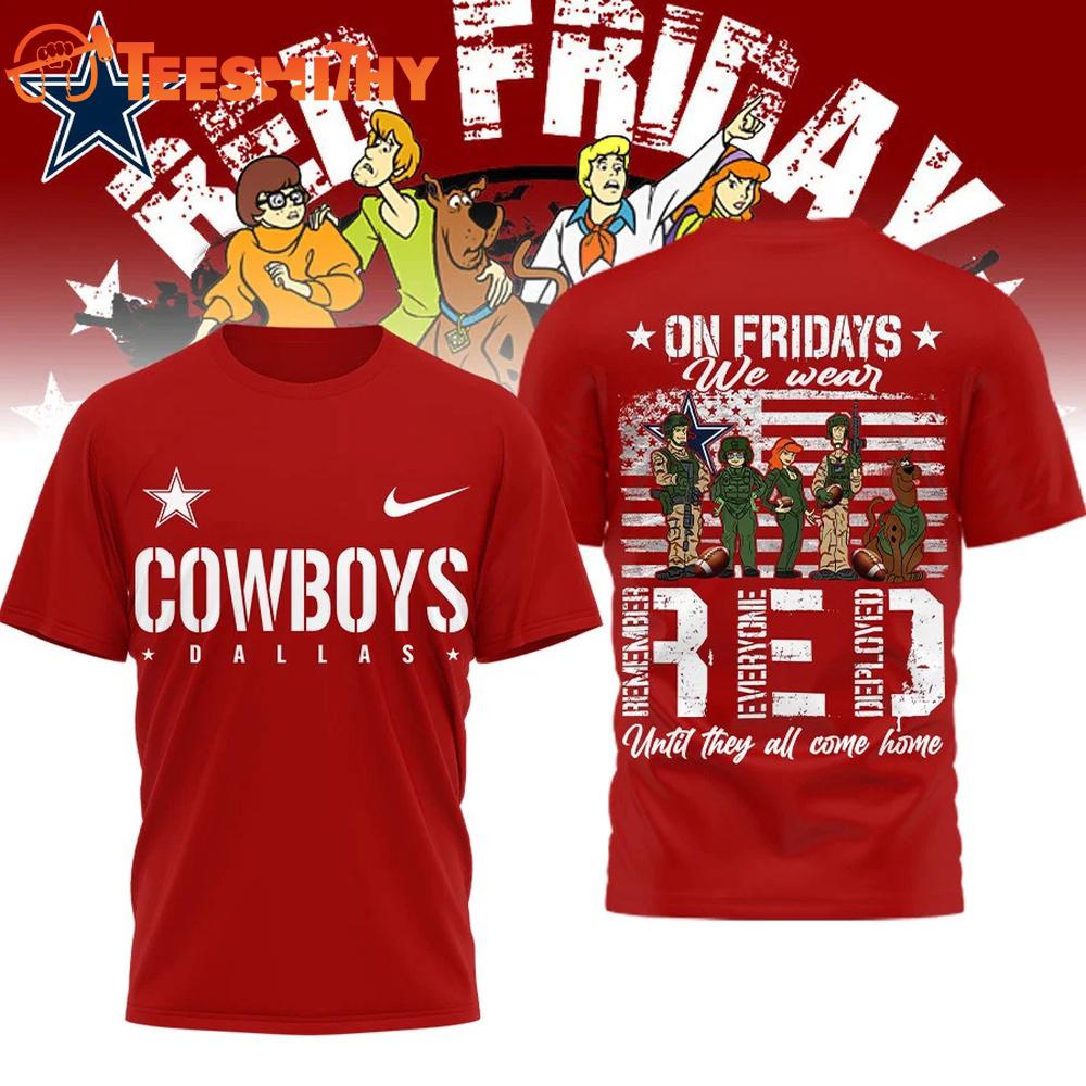 Dallas Cowboys 2026 NFL Scooby-Doo Red Friday Special New T Shirt
