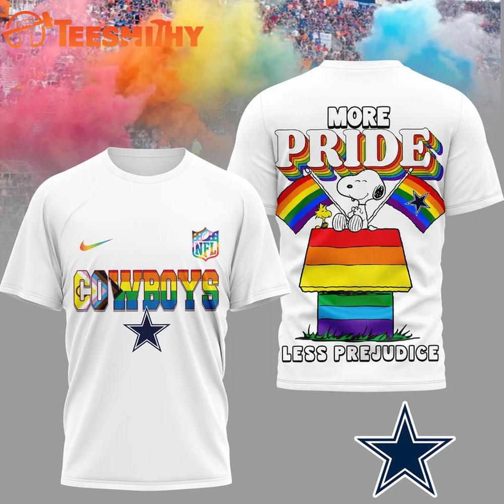 Dallas Cowboys 2026 NFL Snoopy Pride Month 3D T-Shirt