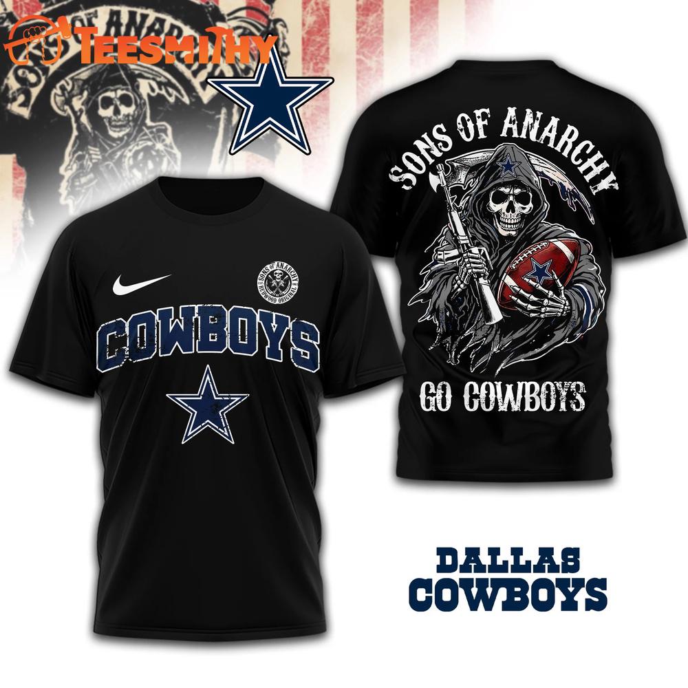 Dallas Cowboys 2026 NFL Sons of Anarchy 3D T Shirt