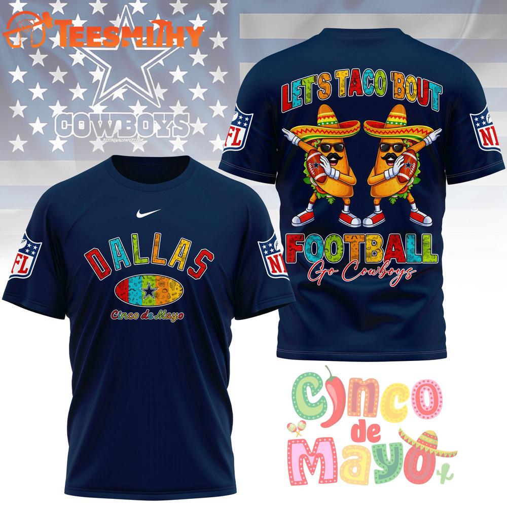 Dallas Cowboys 2026 NFL Taco Cinco de Mayo New Design 3D Shirt