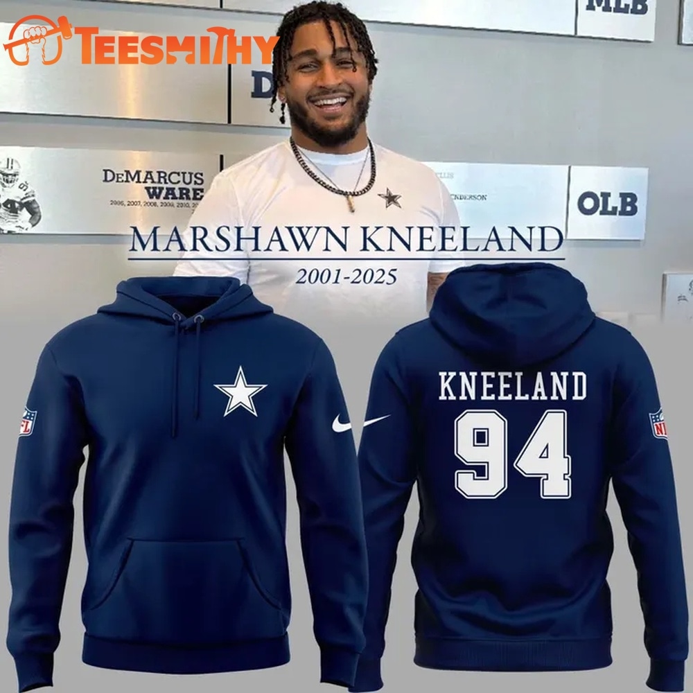 Dallas Cowboys In Memoriam Marshawn Kneeland Navy Hoodie