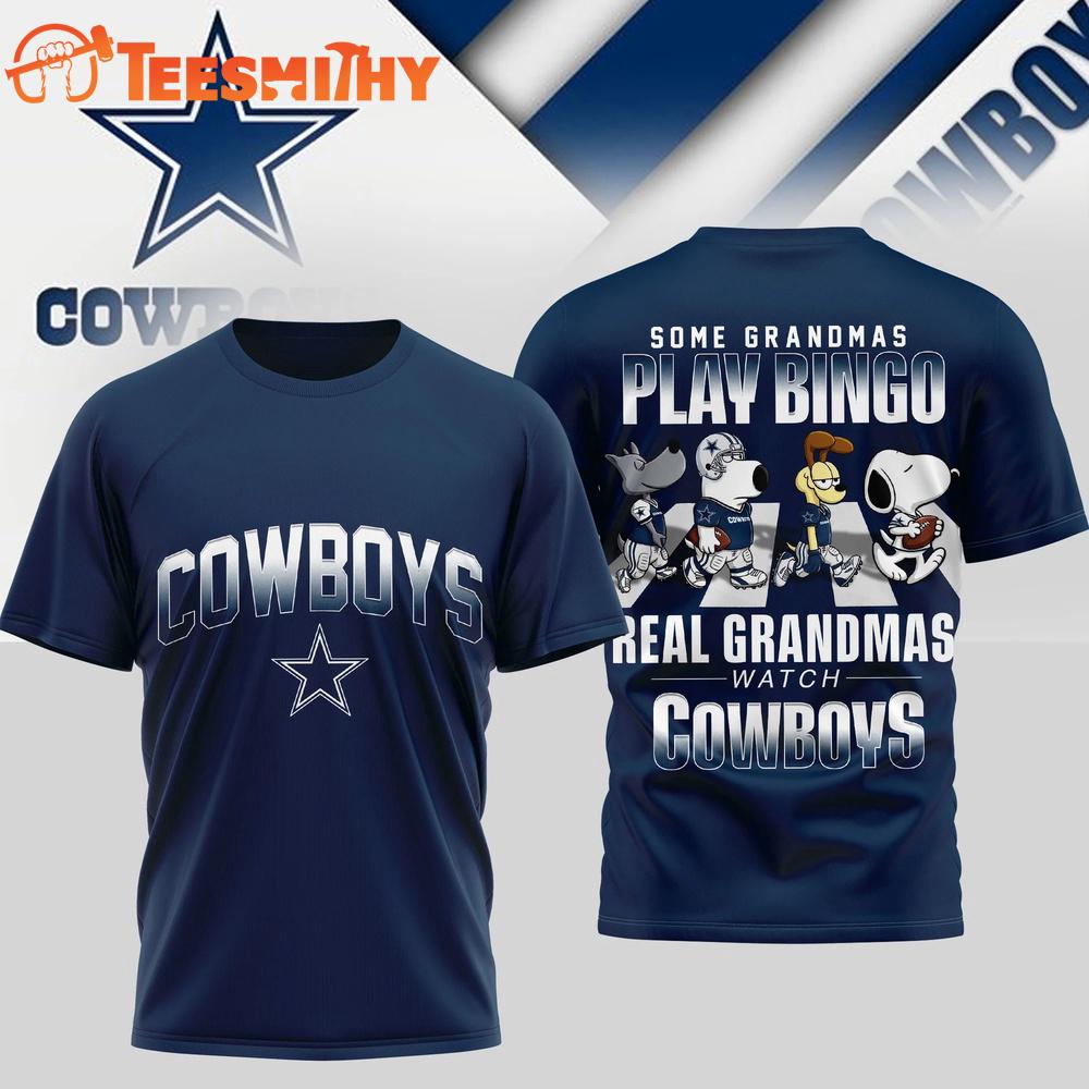 Dallas Cowboys NFL Cartoon Prime Time New Design 3D Shirt