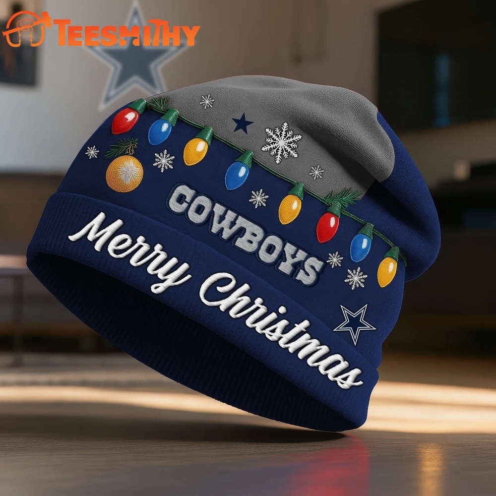 Dallas Cowboys NFL Merry Christmas Beanie Hat