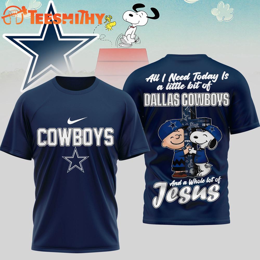 Dallas Cowboys NFL Snoopy Peanuts League Blessing 3D Shirt