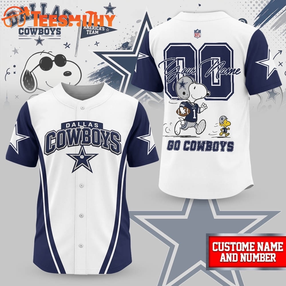 Dallas Cowboys NFL Snoopy Ultimate Game Day Personalized Jersey Shirt
