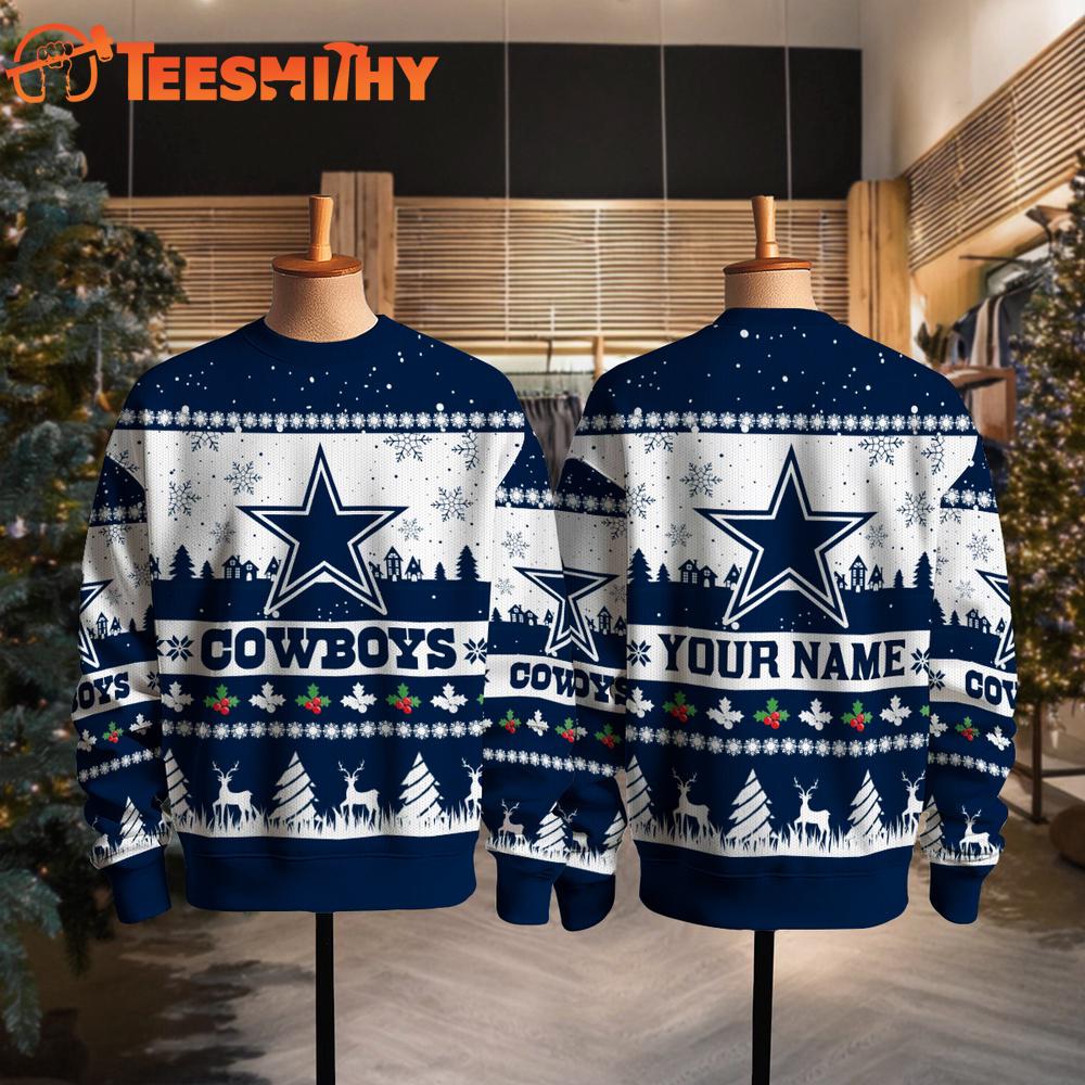 Dallas Cowboys NFL Snow Ugly Christmas Sweater Dallas Cowboys NFL Snow Ugly Christmas Sweater
