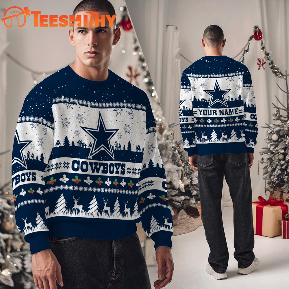 Dallas Cowboys NFL Snow Ugly Christmas Sweater Dallas Cowboys NFL Snow Ugly Christmas Sweater