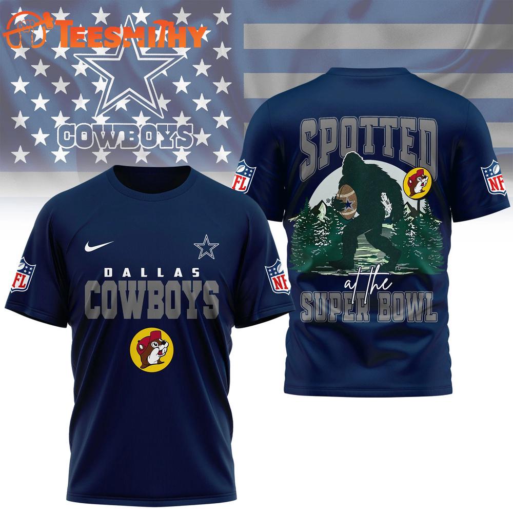 Dallas Cowboys NFL Spotted at the Super Bowl 3D Shirt