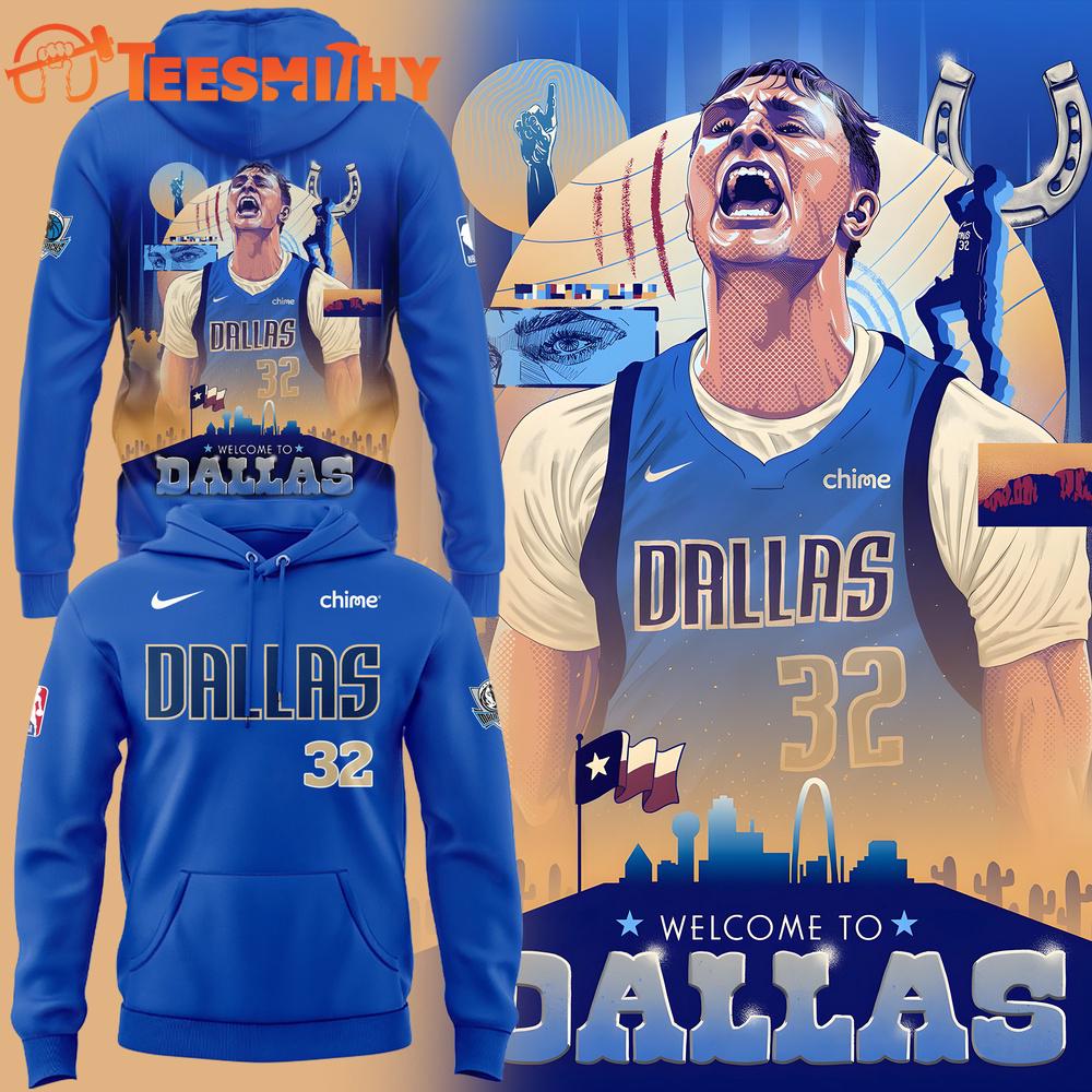 Dallas Mavericks WELCOME TO DALLAS, COOPER 2025 Hoodie