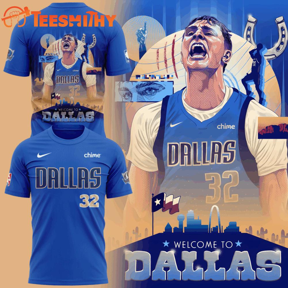 Dallas Mavericks WELCOME TO DALLAS, COOPER 2025 T Shirt