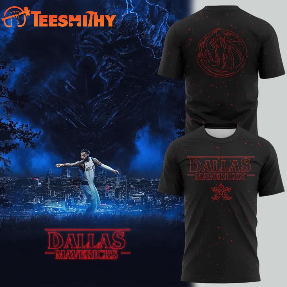 Dallas Mavericks x Stranger Things Limited Edition T Shirt