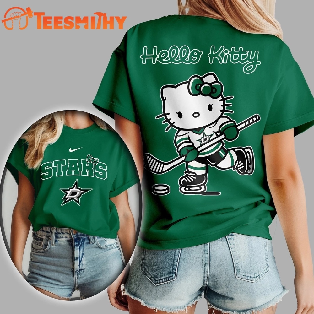 Dallas Stars NHL x Hello Kitty Unisex 3D Shirt