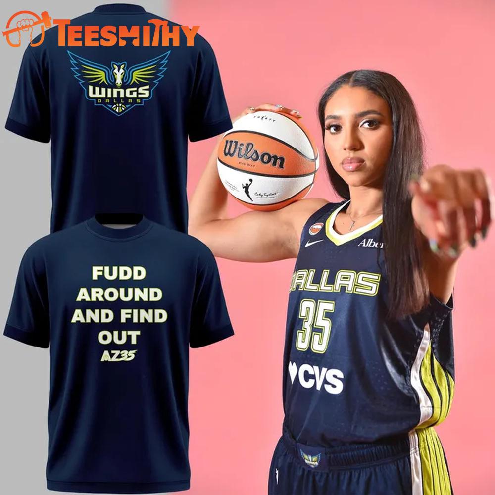 Dallas Wings Azzi Fudd 2026 Limited Edition Navy T Shirt