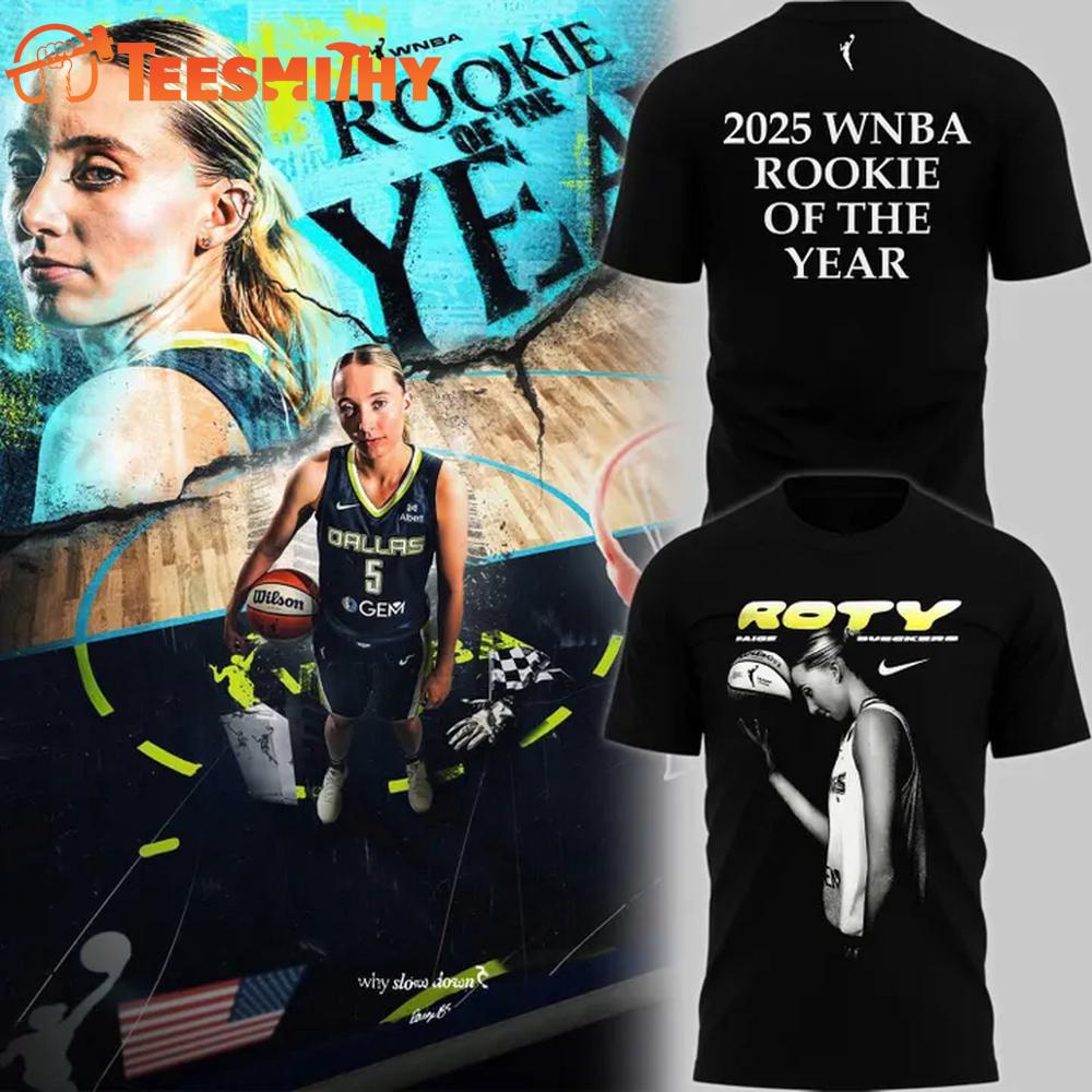 Dallas Wings Paige Bueckers 2025 WNBA Rookie of the Year T Shirt