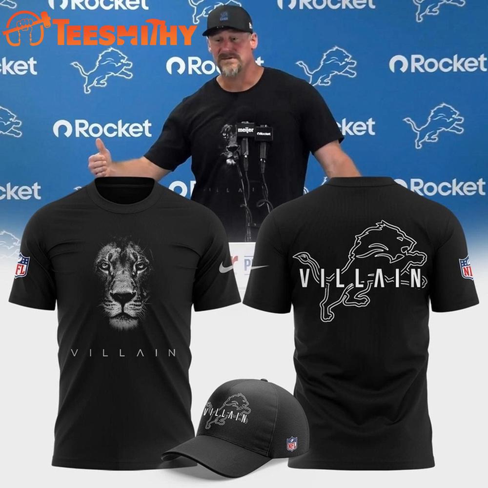 Dan Campbell Detroit Lions Villain 2025 NFL 3D Shirt