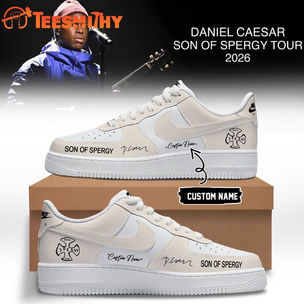 Daniel Caesar’s Son of Spergy Tour Signed 2026 Air Force 1 Shoes Sneakers