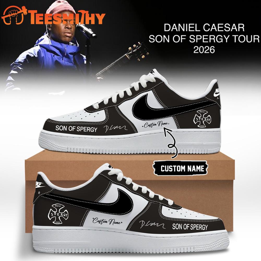 Daniel Caesar’s Son of Spergy Tour Signed 2026 Black Air Force 1 Shoes