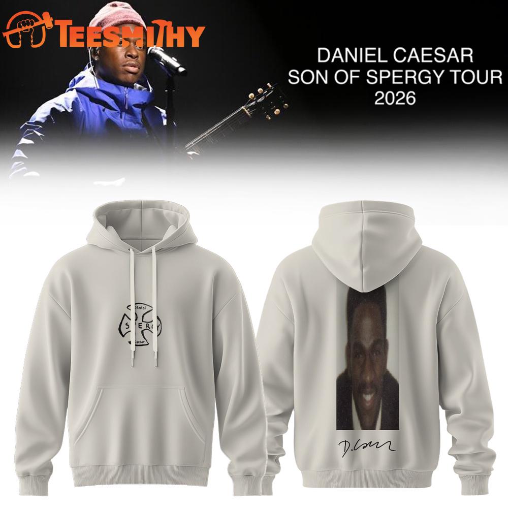Daniel Caesar’s Son of Spergy Tour Signed 2026 Graphic Design Hoodie