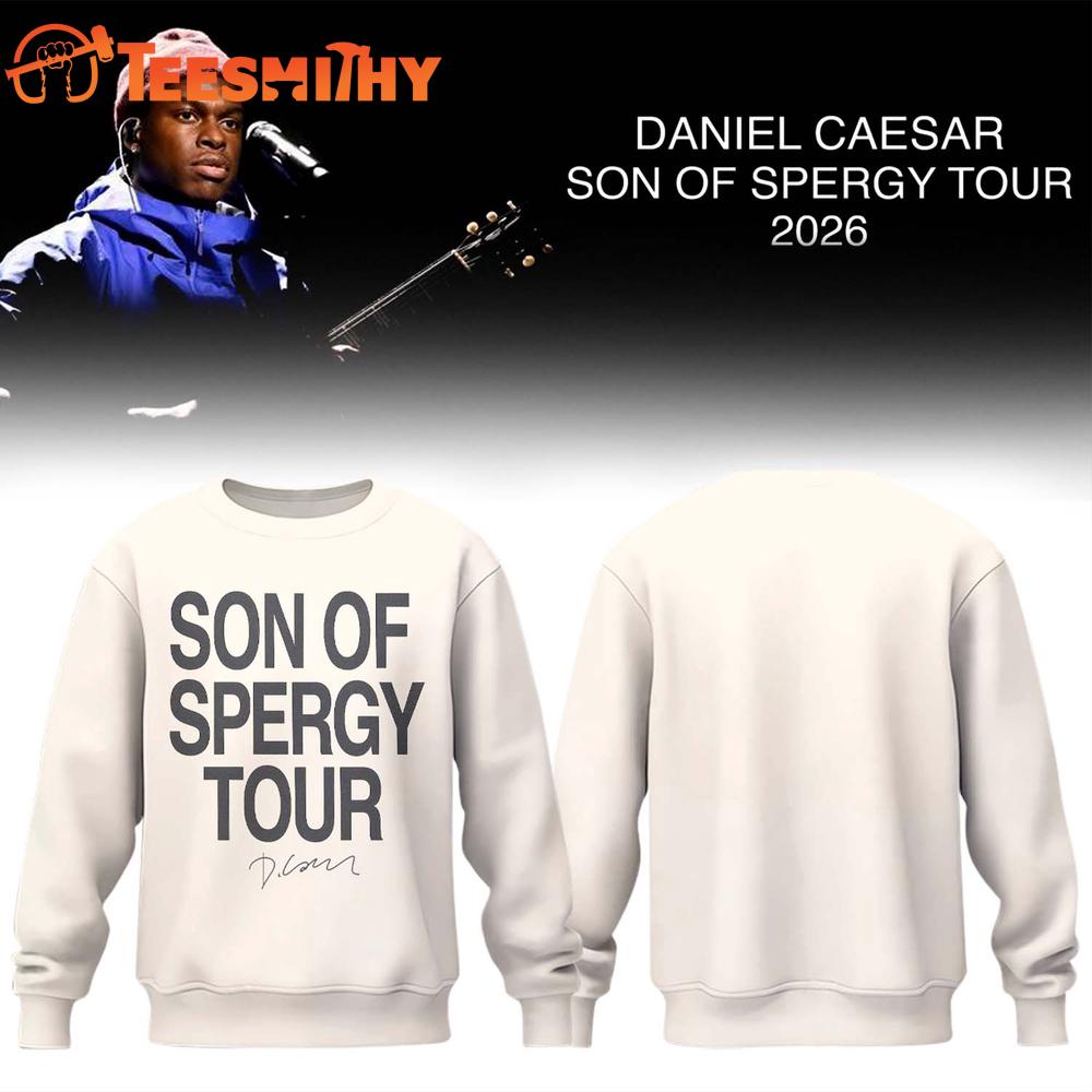 Daniel Caesar’s Son of Spergy Tour Signed 2026 Limited Edition Sweatshirt