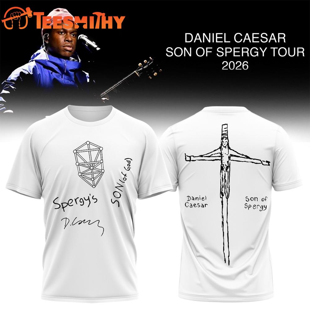 Daniel Caesar’s Son of Spergy Tour Signed 2026 Limited Edition T Shirt