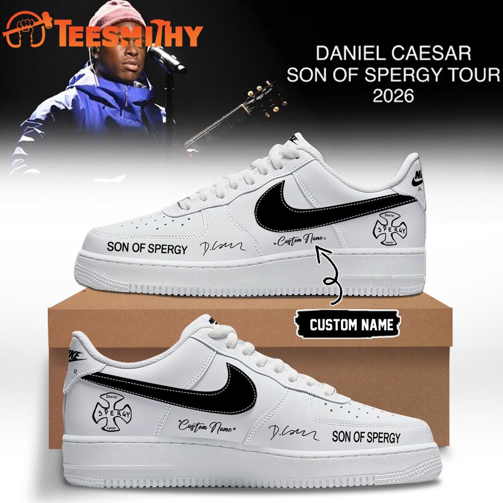 Daniel Caesar’s Son of Spergy Tour Signed 2026 White Air Force 1 Shoes