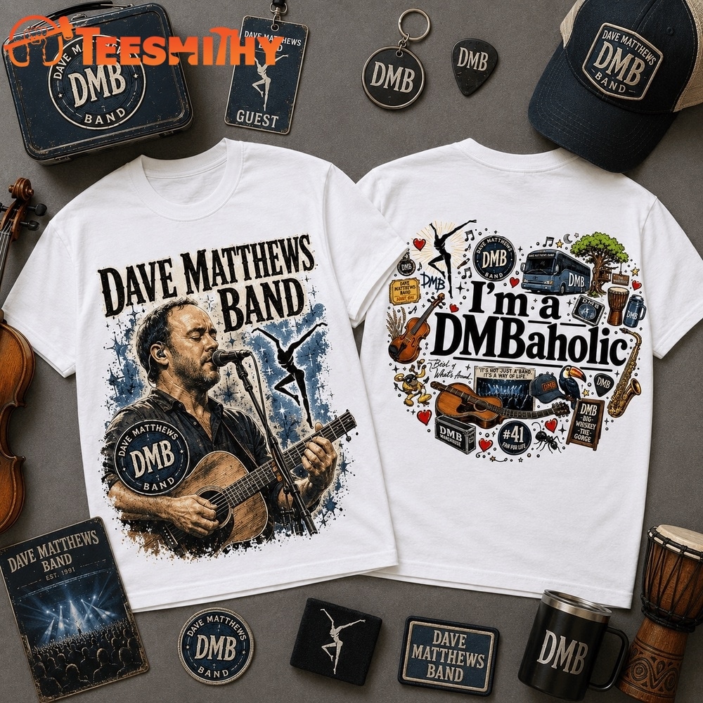 Dave Matthews Band I’m a DMBaholic Vintage 3D Shirt