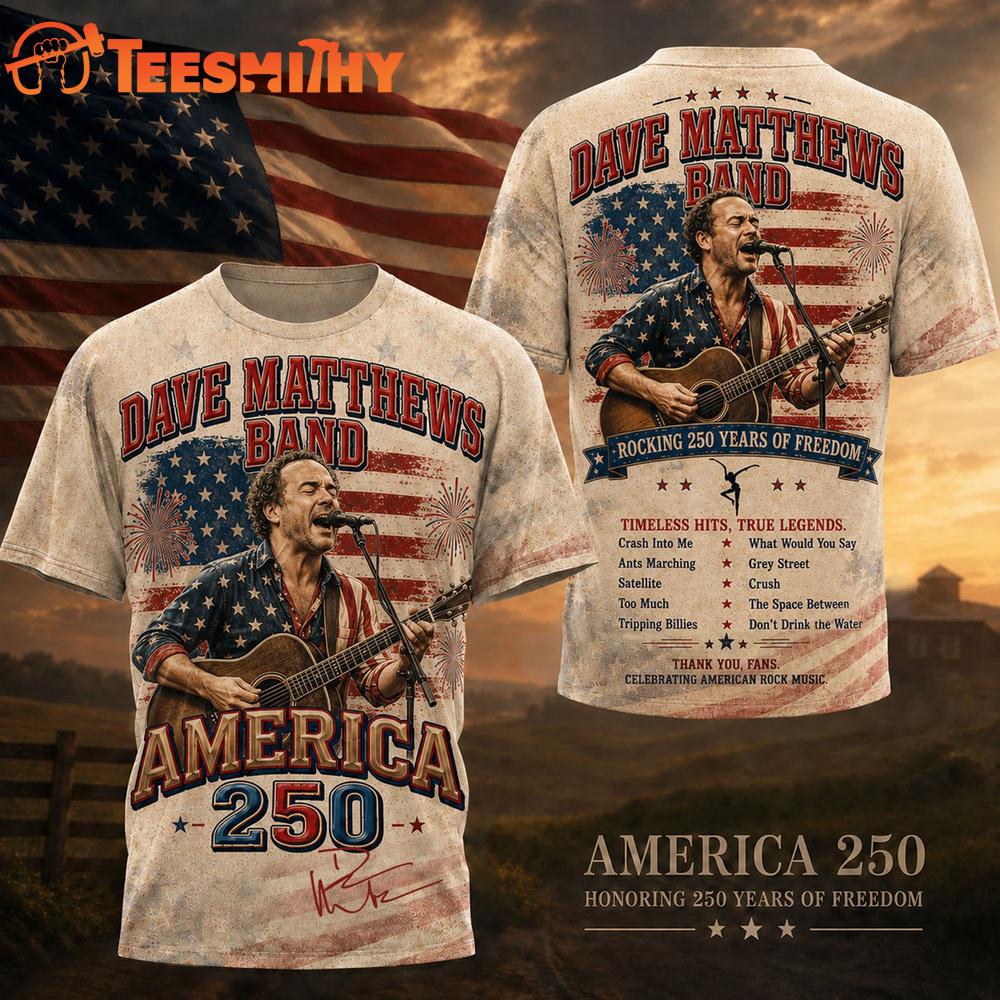 Dave Matthews Honoring 250 Years of America 3D Shirt