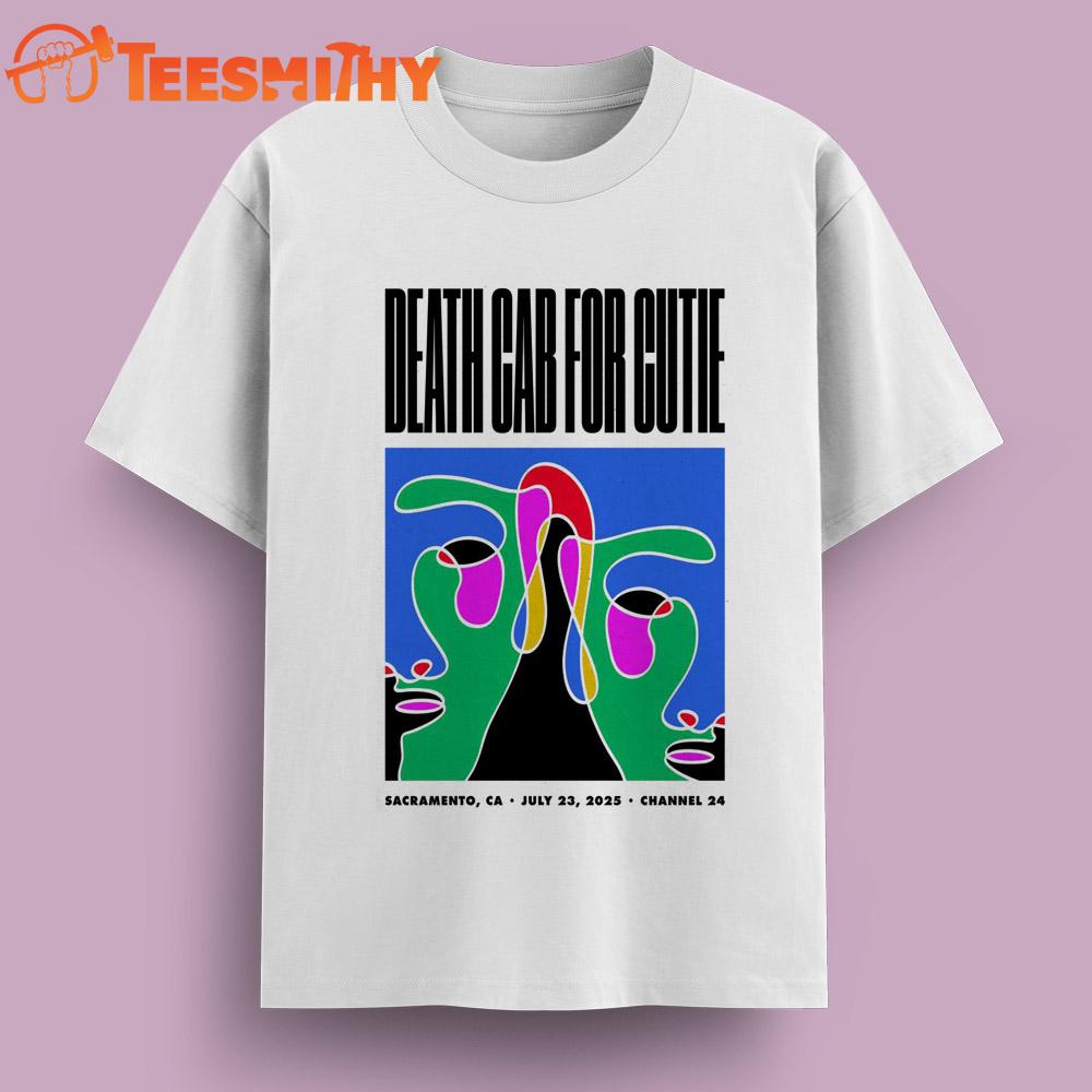 Death Cab For Cutie 7-23-2025 In Sacramento CA Tour T Shirt