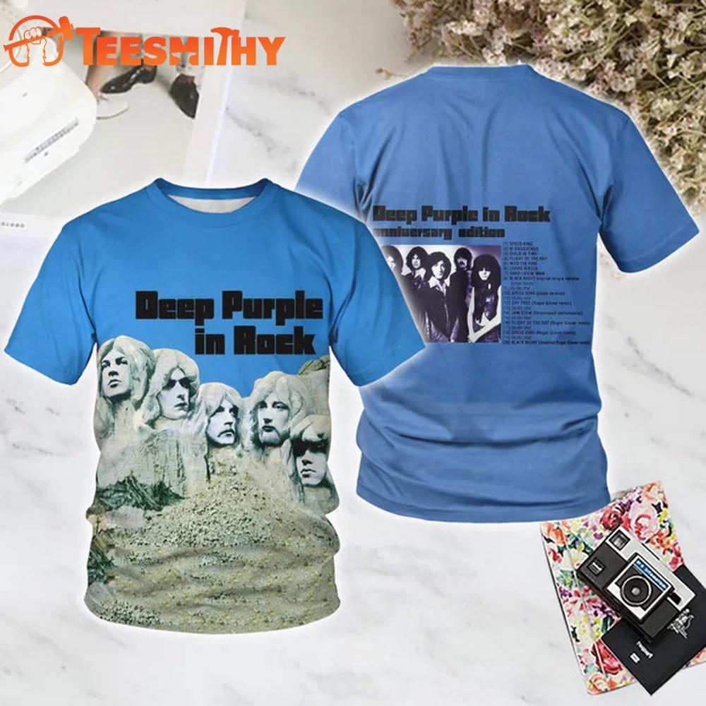 Deep Purple 1970 All Over Print T Shirt