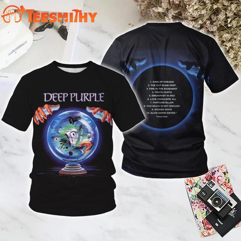 Deep Purple Slaves and Masters All Over Print T Shirt