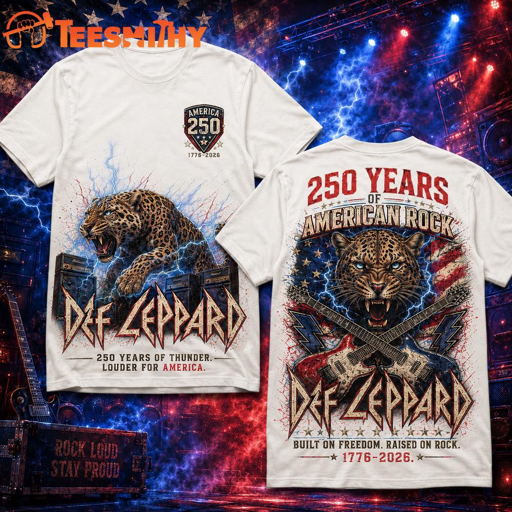 Def Leppard Liberty 250 Years of America 3D Shirt
