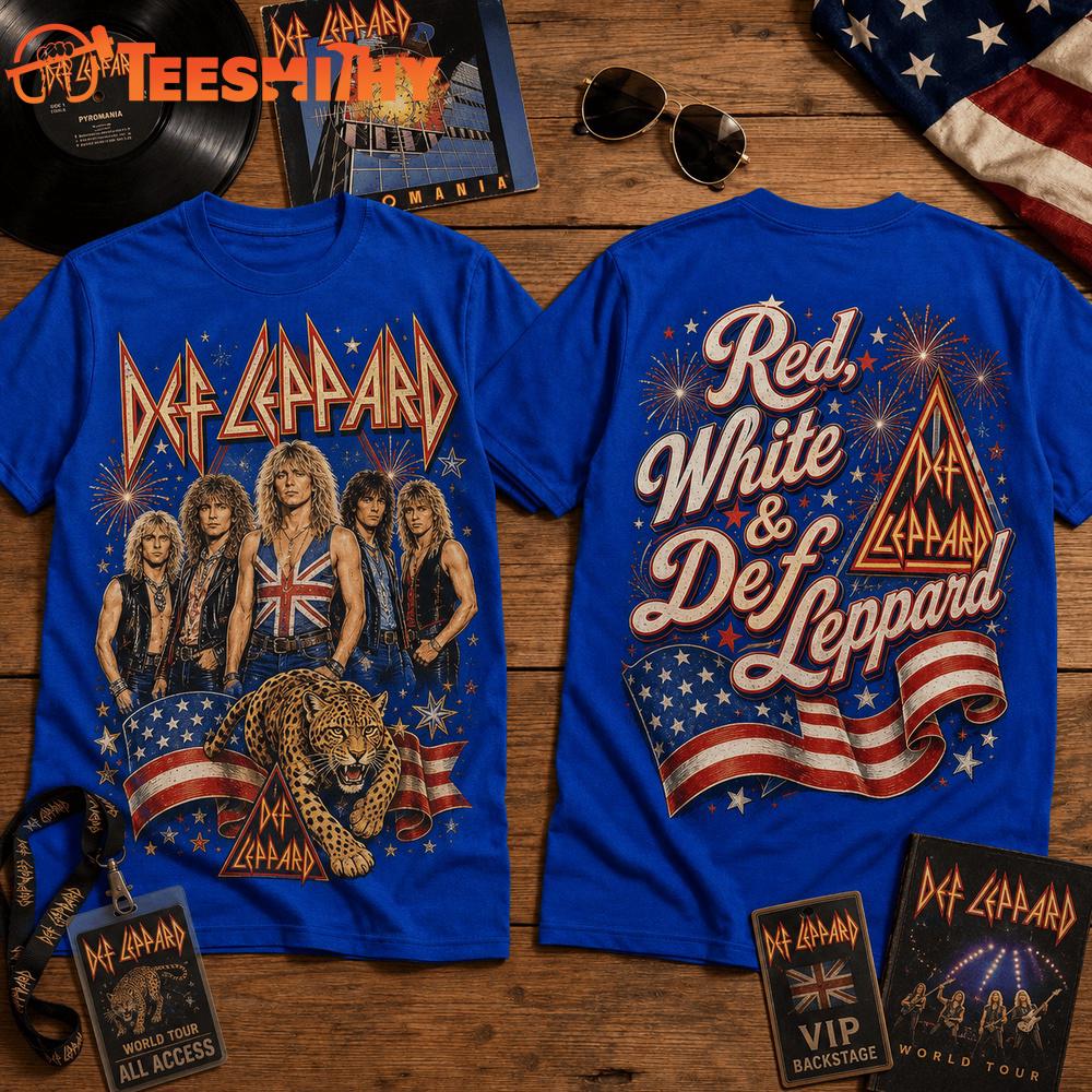 Def Leppard Vintage Celebration Limited Edition 3D Shirt