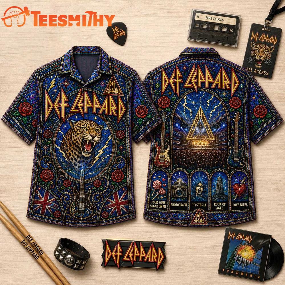 Def Leppard Vintage Music Summer Hawaiian Shirt