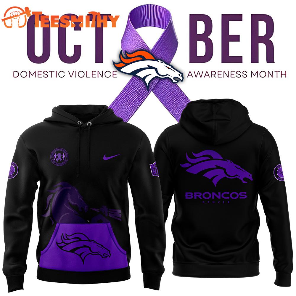 Denver Broncos 2025 Domestic Violence Awareness Month Hoodie Shirt Denver Broncos 2025 Domestic Violence Awareness Month Hoodie Shirt