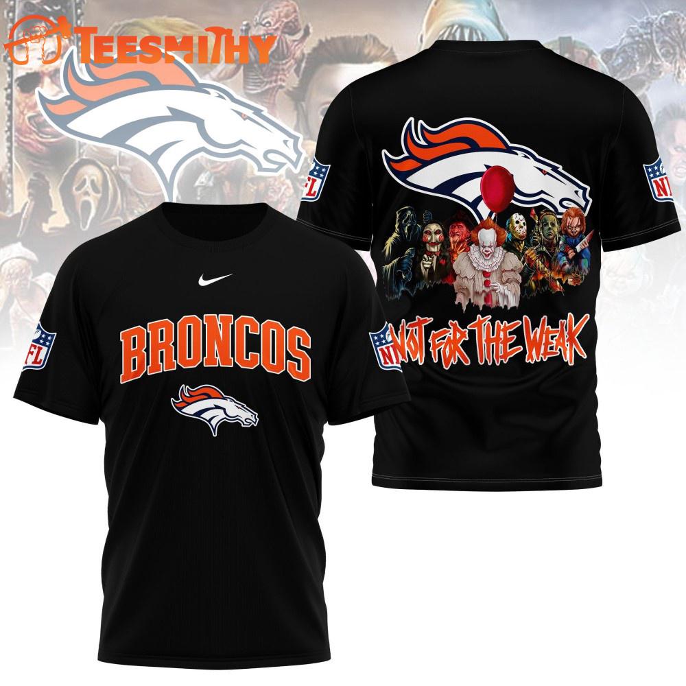 Denver Broncos 2025 NFL Not For The Weak Halloween All Over Print Shirt