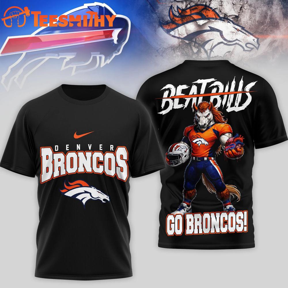 Denver Broncos 2026 NFL Beat Bills Limited Edition Black 3D Shirt