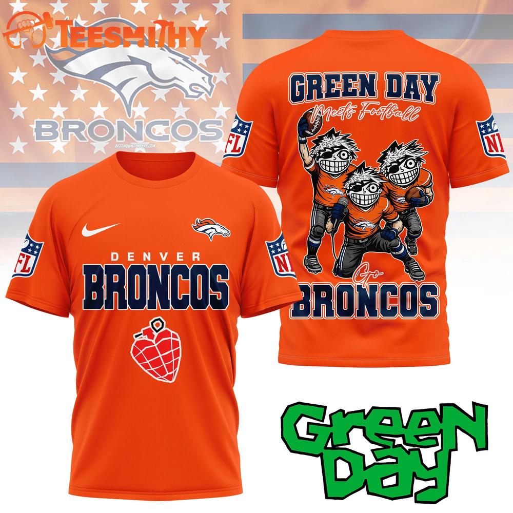 Denver Broncos 2026 NFL Green Day All Over Print Shirt