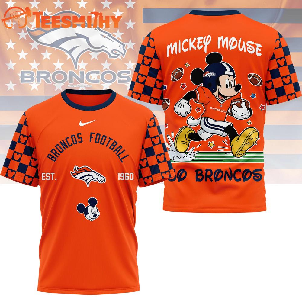 Denver Broncos 2026 NFL Mickey Football Special New 3D T Shirt